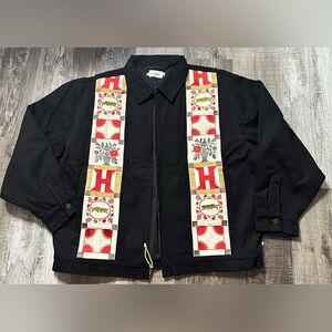 🔥 NWT -“HONOR THE GIFT” ZIP UP EMBROIDERED JEANS JACKET! SIZE XXL🔥